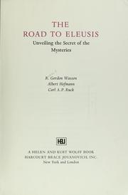 Front cover of The road to Eleusis by R. Gordon Wasson