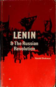 Front cover of Lenin and the Russian Revolution by Harold Shukman
