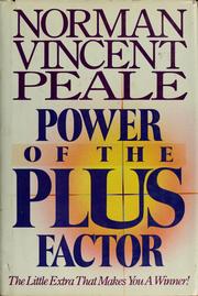 Front cover of Power of the plus factor by Norman Vincent Peale