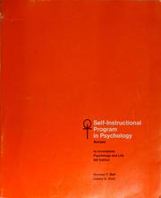 Cover of Self-instructional program in psychology by Norman T. Bell