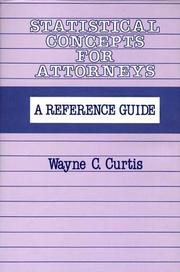 Cover of Statistical concepts for attorneys by Wayne C. Curtis