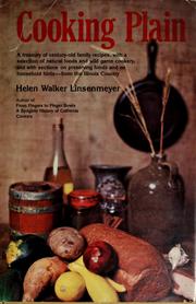 Cover of Cooking plain by Helen Walker Linsenmeyer
