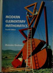 Cover of Modern elementary mathematics by Malcolm Graham