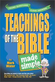 Front cover of Teachings of the Bible Made Simple (Made Simple (Amg)) by Mark Water