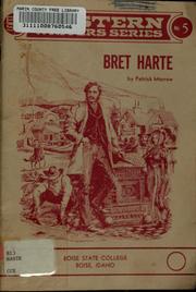 Cover of Bret Harte by Patrick D. Morrow