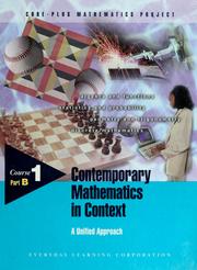 Front cover of Contemporary mathematics in context by Arthur F. Coxford
