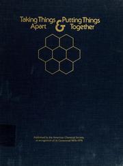 Cover of Taking things apart & putting things together by John H. Woodburn