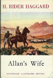 Front cover of Allan's Wife by H. Rider Haggard