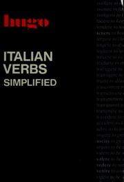 Front cover of Italian verbs simplified by L. Panizza Jackson