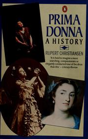 Cover of Prima donna by Rupert Christiansen
