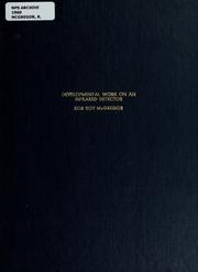 Cover of Developmental work on an infrared detector by Rob Roy McGregor