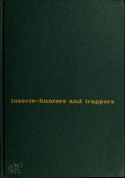 Front cover of Insects--hunters and trappers by Ross E. Hutchins