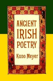 Cover of Ancient Irish Poetry (Literature & Criticism) by Kuno Meyer