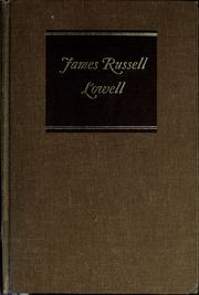 Front cover of James Russell Lowell by Martin B. Duberman