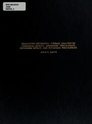 Front cover of Qualitative differential thermal analysis of ammonium nitrate, ammonium perchlorate, potassium nitrate, and potassium perchlorate by John V. Smith