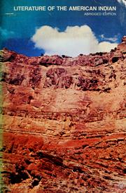 Cover of Literature of the American Indian by Thomas Edward Sanders
