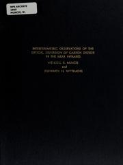 Front cover of Interferometric observations of the optical dispersion of carbon dioxide in the near infrared by Wendell B. Muncie