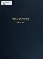 Front cover of A study of the synthesis of 20-trifluoromethyl pyrimidines by John A. King