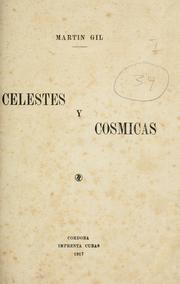 Cover of Celestes y cosmicas by Martin Gil