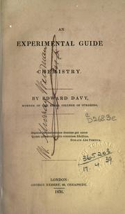 Cover of An experimental guide to chemistry by Edward Davy