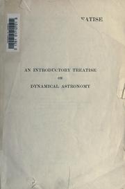 Front cover of An introductory treatise on dynamical astronomy by H. C. Plummer