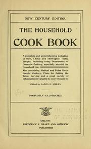 Front cover of The household cook book by Smiley, James B[ethuel],