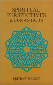 Cover of Perspectives spirituelles et faits humains by Frithjof Schuon