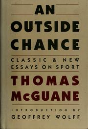 Cover of An outside chance by Thomas McGuane