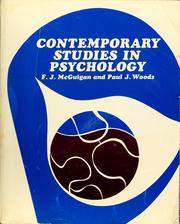 Cover of Contemporary studies in psychology by F. J. McGuigan