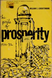 Front cover of Perils of Prosperity, 1914-32 by William Edward Leuchtenburg