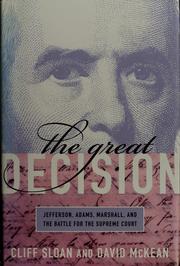 Cover of The great decision by Cliff Sloan