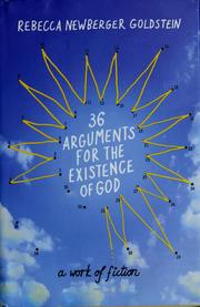 Front cover of 36 arguments for the existence of God by Rebecca Goldstein