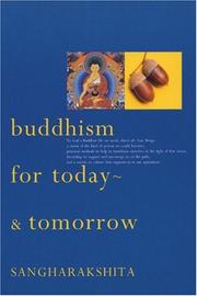 Front cover of Buddhism for Today - And Tomorrow by Sangharakshita