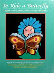 Front cover of To ride a butterfly by Nancy Larrick