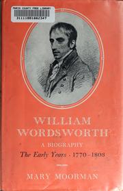 Cover of William Wordsworth by Mary Trevelyan Moorman