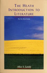 Cover of The Heath introduction to literature by Alice S. Landy