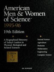 Front cover of American Men and Women of Science 1995-96 (American Men & Women of Science: A Biographical Directory of Today's Leaders in Physical, ...) by Reed Reference Publishing
