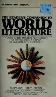 Front cover of The Reader's companion to world literature by Sterling Allen Brown