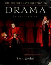 Front cover of The Bedford introduction to drama by Lee A. Jacobus