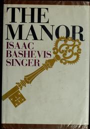 Cover of The Manor by Isaac Bashevis Singer