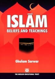 Front cover of Islam, beliefs and teachings by Sarwar, Ghulam.