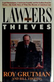 Cover of Lawyers and thieves by Roy Grutman