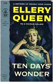 Cover of Ten days' wonder by Ellery Queen