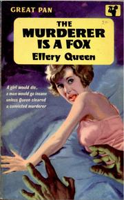 Cover of The murderer is a fox by Ellery Queen