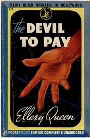 Cover of The devil to pay by Ellery Queen