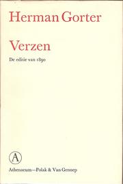 Cover of Verzen by Herman Gorter