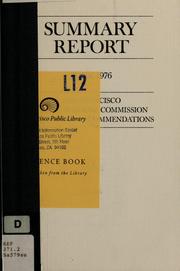 Front cover of Summary report by San Francisco Public Schools Commission.
