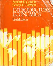 Cover of Introductory economics by Sanford D. Gordon
