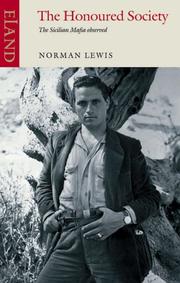 Front cover of The honoured society by Norman Lewis
