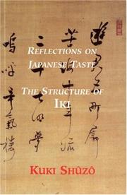 Front cover of Iki no kozo by Shuzo Kuki